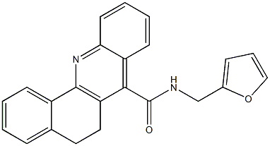 N-(furan-2-ylmethyl)-5,6-dihydrobenzo[c]acridine-7-carboxamide 구조식 이미지