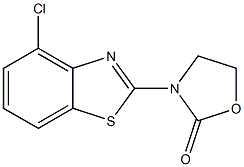 3-(4-chloro-1,3-benzothiazol-2-yl)-1,3-oxazolidin-2-one Structure