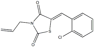 3-allyl-5-(2-chlorobenzylidene)-1,3-thiazolidine-2,4-dione Structure