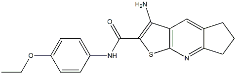 3-amino-N-(4-ethoxyphenyl)-6,7-dihydro-5H-cyclopenta[b]thieno[3,2-e]pyridine-2-carboxamide Structure