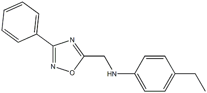 N-(4-ethylphenyl)-N-[(3-phenyl-1,2,4-oxadiazol-5-yl)methyl]amine 구조식 이미지