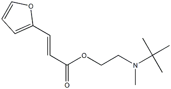 2-[tert-butyl(methyl)amino]ethyl 3-(2-furyl)acrylate Structure