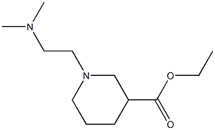 ethyl 1-[2-(dimethylamino)ethyl]-3-piperidinecarboxylate 구조식 이미지