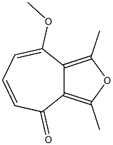 8-methoxy-1,3-dimethyl-4H-cyclohepta[c]furan-4-one 구조식 이미지