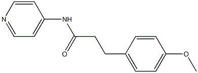 3-(4-methoxyphenyl)-N-(4-pyridinyl)propanamide Structure