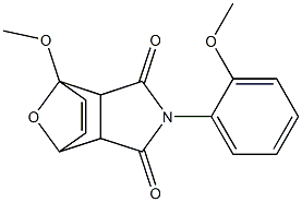 1-methoxy-4-(2-methoxyphenyl)-10-oxa-4-azatricyclo[5.2.1.0~2,6~]dec-8-ene-3,5-dione 구조식 이미지