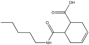 6-[(pentylamino)carbonyl]-3-cyclohexene-1-carboxylic acid 구조식 이미지