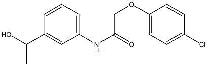 2-(4-chlorophenoxy)-N-[3-(1-hydroxyethyl)phenyl]acetamide Structure