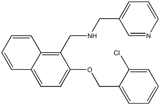 N-({2-[(2-chlorobenzyl)oxy]-1-naphthyl}methyl)-N-(3-pyridinylmethyl)amine 구조식 이미지