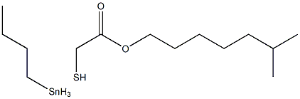 Isooctyl thioglycolate butyl tin Structure