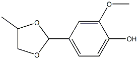 Vanillin 1,2-propylene glycol acetal Structure