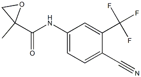 2,3-Epoxy-2-methyl-N-[4-cyano-3(trifluoromethyl) phenyl] propanamide. 구조식 이미지