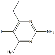 2,4-Diamino-5-iodo-6-ethyl-pyrimidine 구조식 이미지