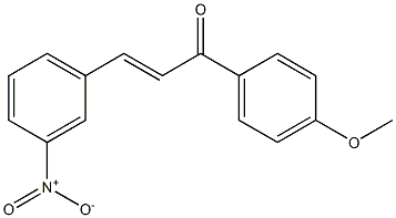 (E)-1-(4-methoxyphenyl)-3-(3-nitrophenyl)-2-propen-1-one 구조식 이미지
