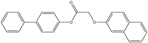 [1,1'-biphenyl]-4-yl 2-(2-naphthyloxy)acetate Structure