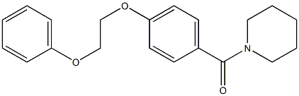 [4-(2-phenoxyethoxy)phenyl](1-piperidinyl)methanone 구조식 이미지