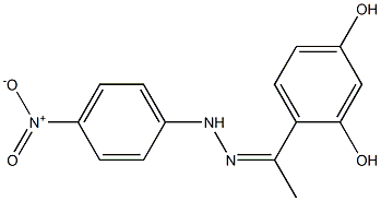 1-(2,4-dihydroxyphenyl)-1-ethanone N-(4-nitrophenyl)hydrazone Structure