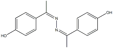 1-(4-hydroxyphenyl)-1-ethanone N-[(Z)-1-(4-hydroxyphenyl)ethylidene]hydrazone 구조식 이미지