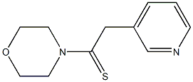 1-(4-morpholinyl)-2-(3-pyridinyl)-1-ethanethione 구조식 이미지