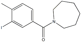 1-azepanyl(3-iodo-4-methylphenyl)methanone Structure