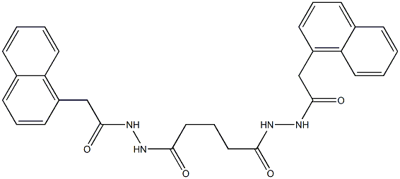 2-(1-naphthyl)-N'-(5-{2-[2-(1-naphthyl)acetyl]hydrazino}-5-oxopentanoyl)acetohydrazide 구조식 이미지