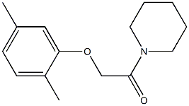 2-(2,5-dimethylphenoxy)-1-(1-piperidinyl)-1-ethanone 구조식 이미지