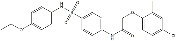 2-(4-chloro-2-methylphenoxy)-N-{4-[(4-ethoxyanilino)sulfonyl]phenyl}acetamide 구조식 이미지