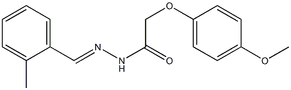 2-(4-methoxyphenoxy)-N'-[(E)-(2-methylphenyl)methylidene]acetohydrazide 구조식 이미지