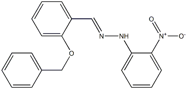 2-(benzyloxy)benzaldehyde N-(2-nitrophenyl)hydrazone 구조식 이미지