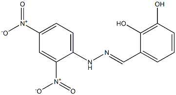 2,3-dihydroxybenzaldehyde N-(2,4-dinitrophenyl)hydrazone Structure