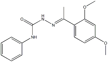 2-[(E)-1-(2,4-dimethoxyphenyl)ethylidene]-N-phenyl-1-hydrazinecarboxamide Structure