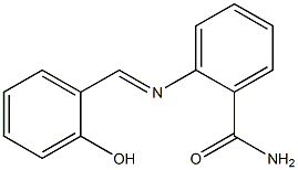 2-{[(E)-(2-hydroxyphenyl)methylidene]amino}benzamide Structure