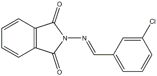 2-{[(E)-(3-chlorophenyl)methylidene]amino}-1H-isoindole-1,3(2H)-dione Structure