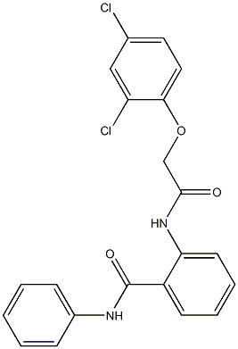 2-{[2-(2,4-dichlorophenoxy)acetyl]amino}-N-phenylbenzamide Structure