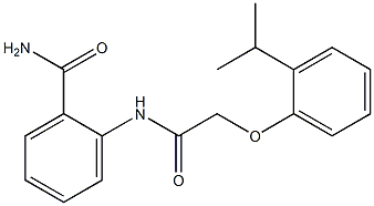 2-{[2-(2-isopropylphenoxy)acetyl]amino}benzamide 구조식 이미지