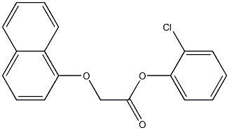 2-chlorophenyl 2-(1-naphthyloxy)acetate Structure