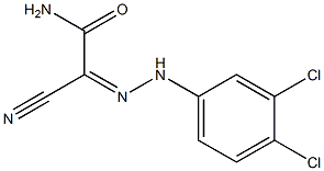 2-cyano-2-[(Z)-2-(3,4-dichlorophenyl)hydrazono]acetamide Structure