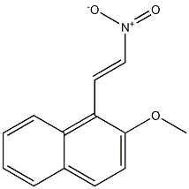 methyl 1-[(E)-2-nitroethenyl]-2-naphthyl ether 구조식 이미지