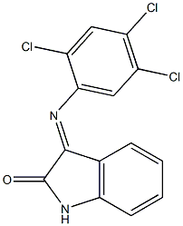 3-[(2,4,5-trichlorophenyl)imino]-1H-indol-2-one Structure