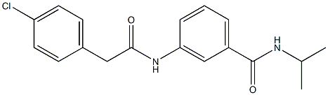 3-{[2-(4-chlorophenyl)acetyl]amino}-N-isopropylbenzamide 구조식 이미지