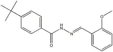 4-(tert-butyl)-N'-[(E)-(2-methoxyphenyl)methylidene]benzohydrazide Structure