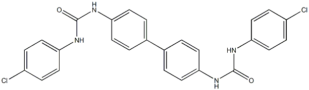 N'-(4'-{[(4-chloroanilino)carbonyl]amino}[1,1'-biphenyl]-4-yl)-N-(4-chlorophenyl)urea Structure