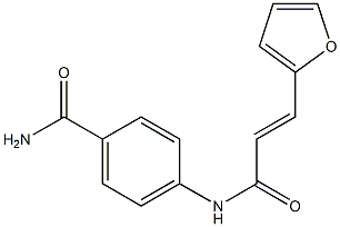 4-{[(E)-3-(2-furyl)-2-propenoyl]amino}benzamide Structure