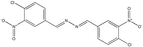 4-chloro-3-nitrobenzaldehyde N-[(E)-(4-chloro-3-nitrophenyl)methylidene]hydrazone 구조식 이미지