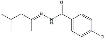 4-chloro-N'-[(E)-1,3-dimethylbutylidene]benzohydrazide 구조식 이미지