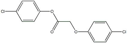 4-chlorophenyl 2-(4-chlorophenoxy)acetate 구조식 이미지