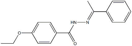 4-ethoxy-N'-[(E)-1-phenylethylidene]benzohydrazide Structure