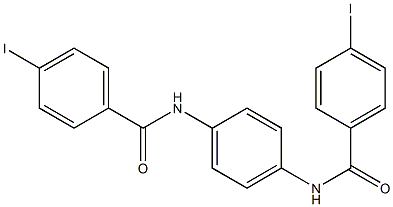 4-iodo-N-{4-[(4-iodobenzoyl)amino]phenyl}benzamide 구조식 이미지