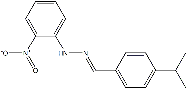 4-isopropylbenzaldehyde N-(2-nitrophenyl)hydrazone 구조식 이미지