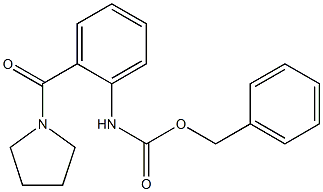 benzyl 2-(1-pyrrolidinylcarbonyl)phenylcarbamate 구조식 이미지